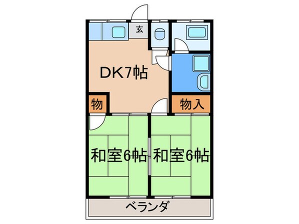 今川コーポの物件間取画像